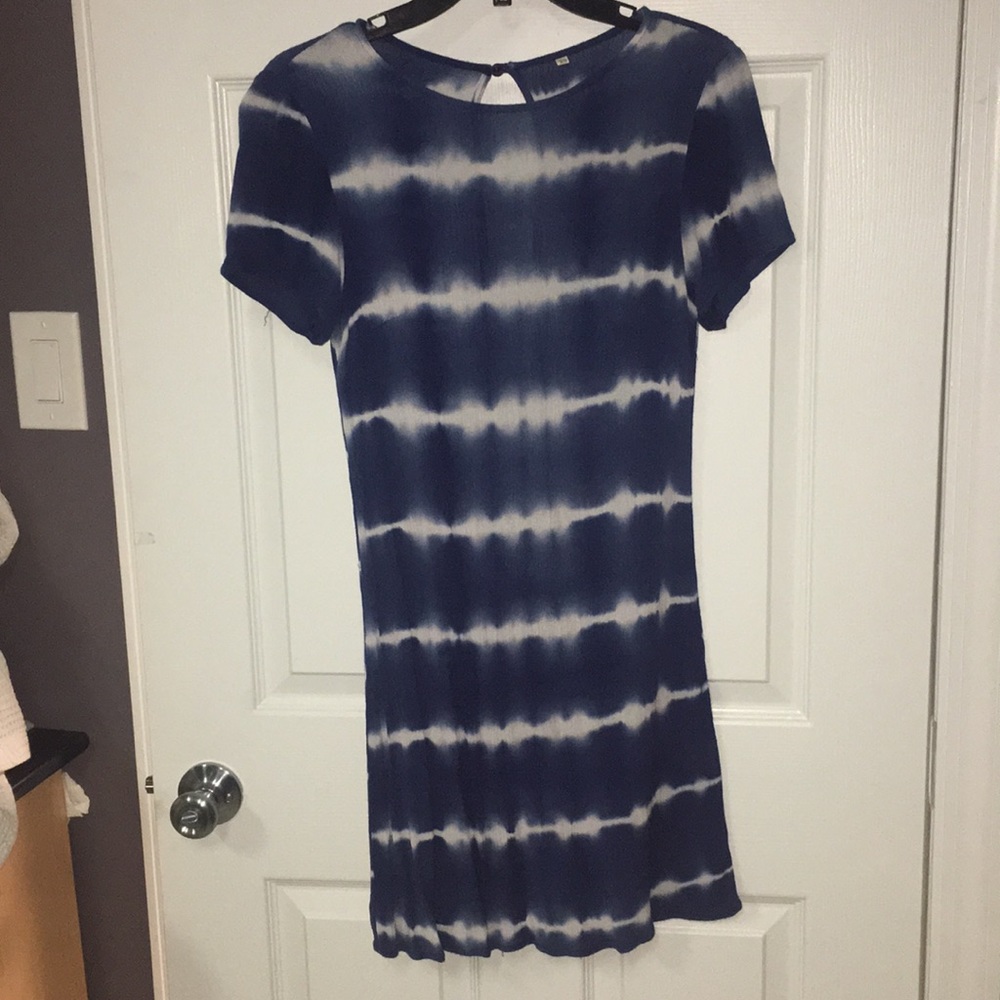 Blue Tie Dye Dress